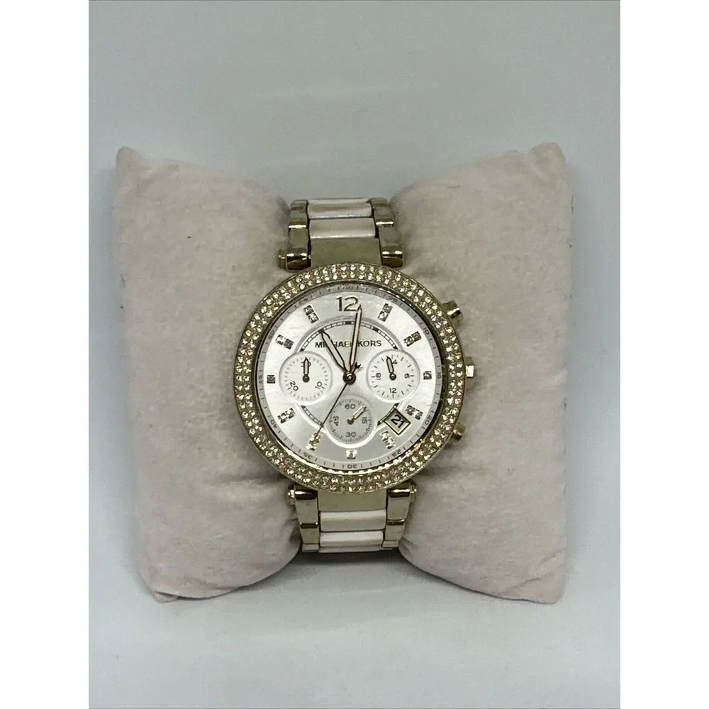Michael Kors Parker MK5865 Women Stainless Steel Analog Dial Quartz Watch HME434